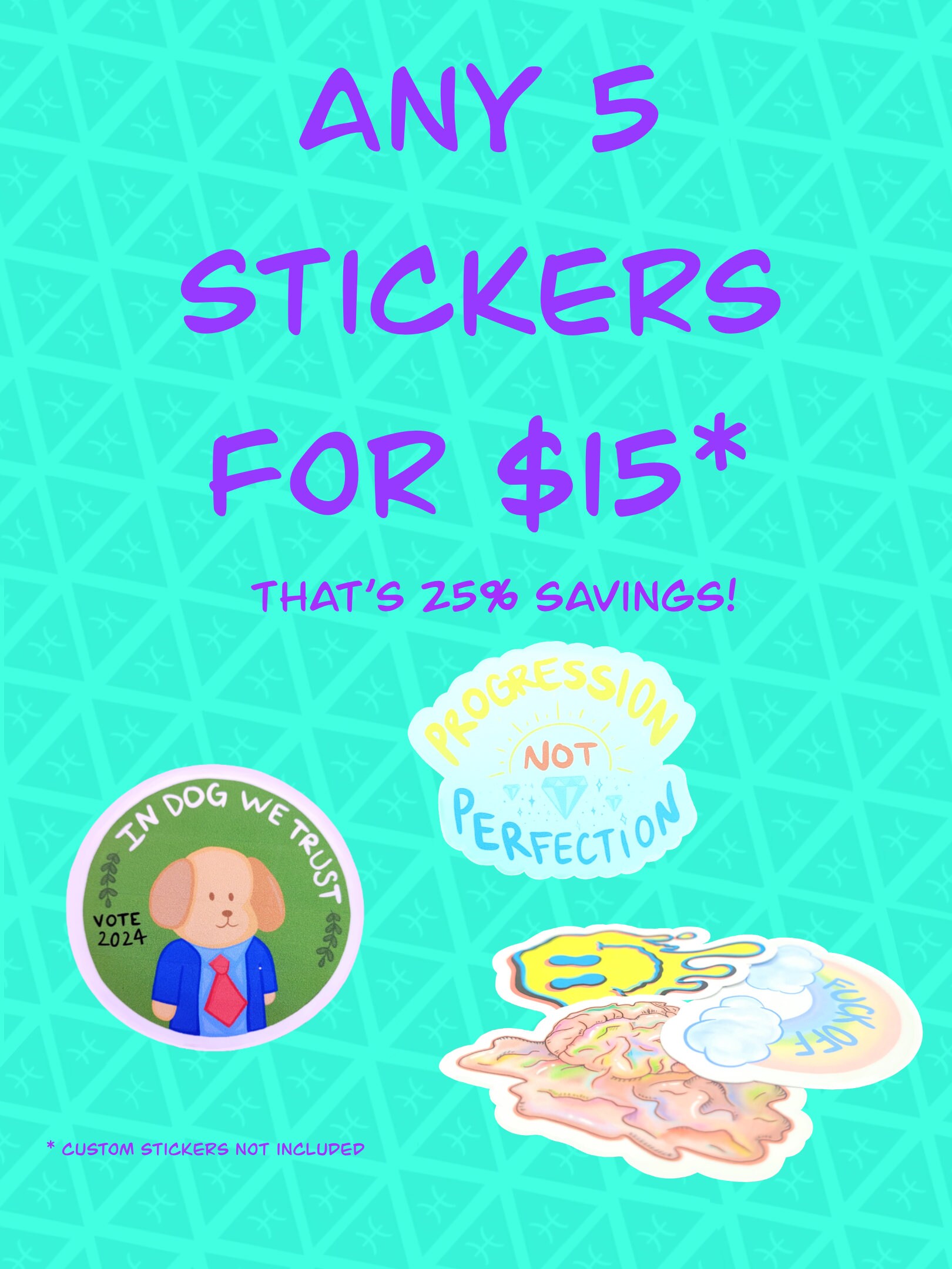 Any 5 Stickers - Pick Your Sticker Pack - Etsy