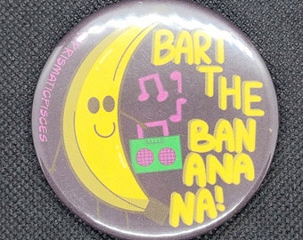 Bart the Banana Pinback Button