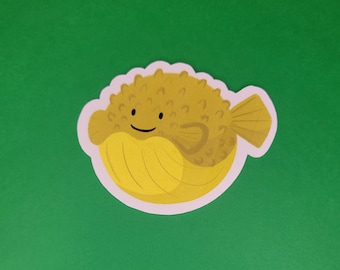 Pufferfish Vinyl Sticker