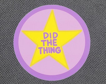 Vinylsticker Did The Thing - Sarcastic Stars