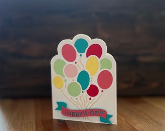 Birthday card -balloons-