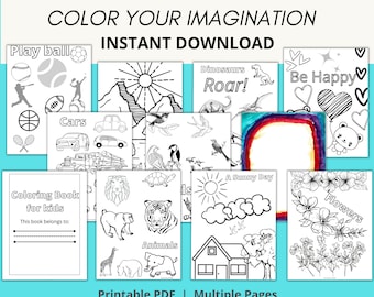 Coloring Book for Kids, Kids Coloring Pages, Children's Coloring Book, Coloring Sheets Coloring Pictures Coloring Page Printable Color Sheet