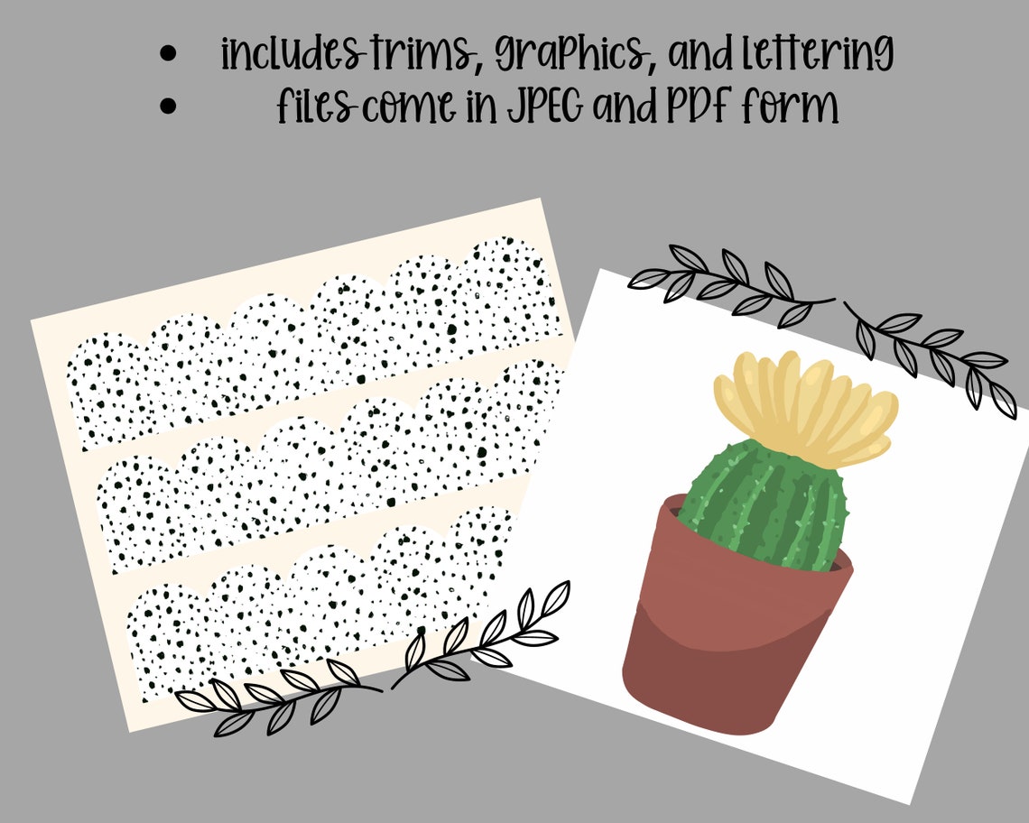 Printable Bulletin Board Kit Spring Bulletin Board Kit Etsy