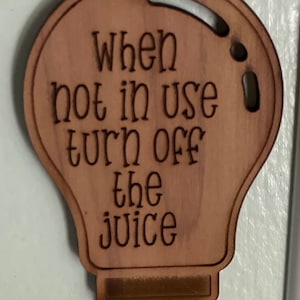 Turn off the lights sign