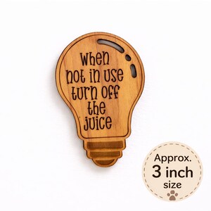 Señal recordatoria de apagar las luces