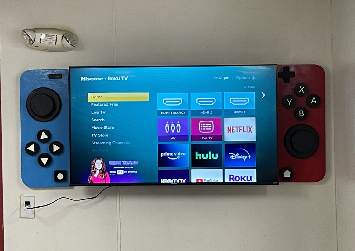 Nintendo Switch TV Sides 50 Inch TV Etsy