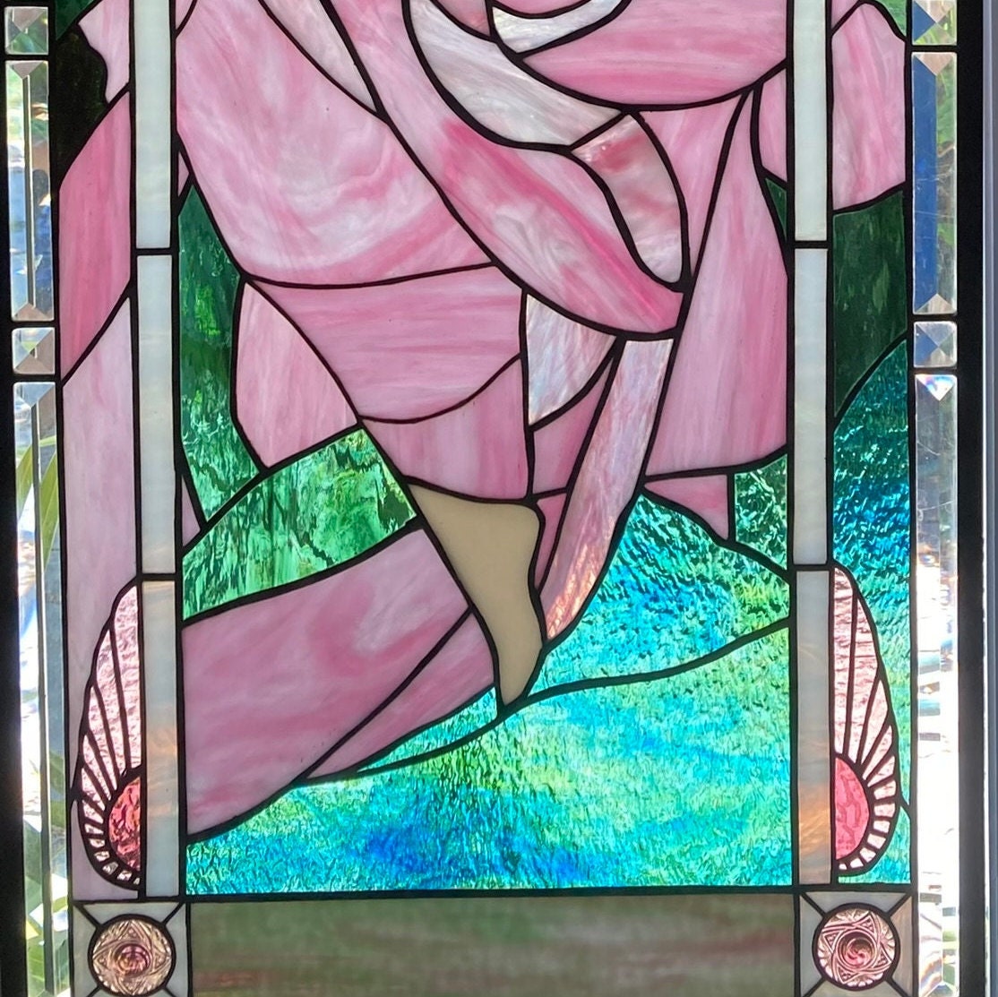 Custom Alphonse Mucha Stained Glass Panel Etsy