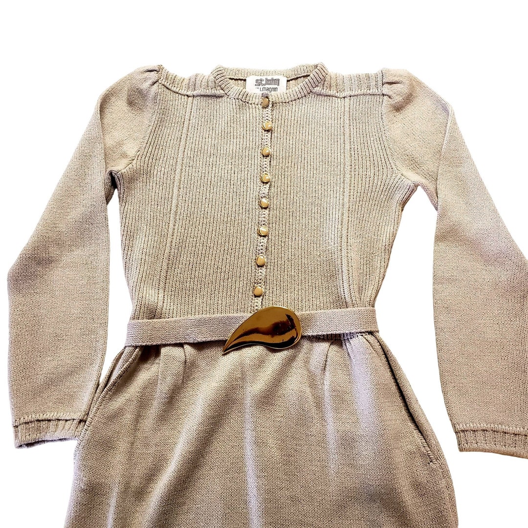 ST.JOHN Knit Dress for I.magnin Size Small Vintage Perfection Etsy