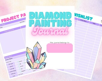 Diamond Painting Journal | Diamond Art Log Book | Instant Download