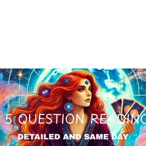Detailed Tarot Reading|5 Question Reading|Spirit Message|Detailed Reading|Same Day Reading|Psychic Reading