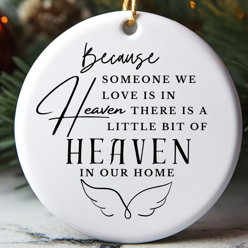 In Loving Memory Christmas Ornament Personalized Memorial Etsy UK