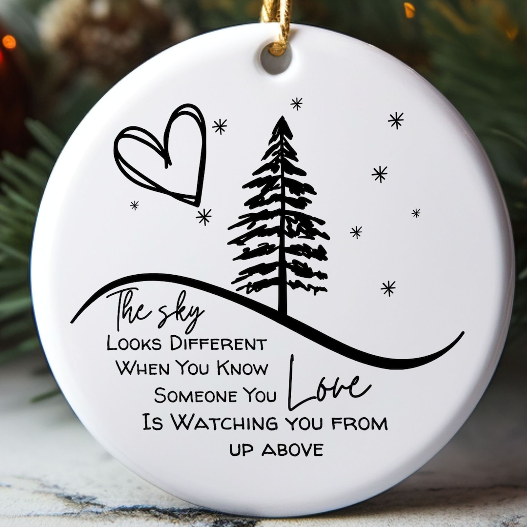 In Loving Memory Christmas Ornament Personalized Memorial Keepsake