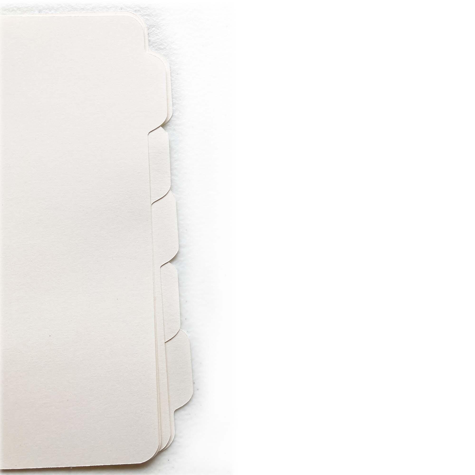 Blank Divider Tabs Mini File Folder for Handmade Journal Grimoire Spell ...