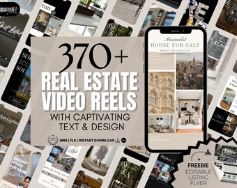 Real Estate Video Templates | Estate Video Reels | Editable Canva Templates | Social Media Marketing | Real Estate Professionals | Agents