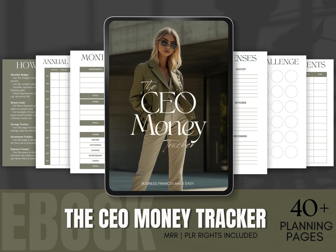 The CEO Money Tracker | Digital Finance Planner | Budget Tracker | Debt ...