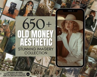 Old Money Aesthetic | Stock Images | Faceless Digital Marketing | Photos & Imagery | Luxury Neutral Tone | Social Media | Resell Rights MMR