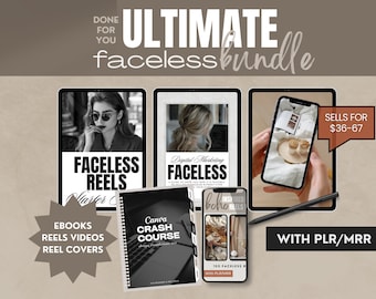 Ultimate Faceless Bundle, Story Templates, done-for-you-marketing, Faceless Starter kit, Aesthetic, Social Media Kit, Boho Reels videos