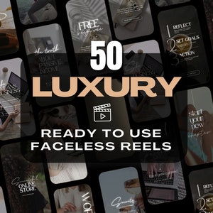 Aesthetic Reels, Video-Mediathek, 50 Luxus-Reels für Sie gemacht, Reels-Inhalt, Instagram-Reels, Social Media, Digitales Marketing, MRR PLR, DFY
