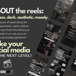 Mens Faceless Reels, 75 Aesthetic Dark Reels for Men - Social,  TikToks, MRR/PLR - Social Media Content - Trendy Videos, Instagram Videos