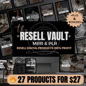 Faceless Digital Marketing Bundle | Resell Rights | Done For You Products | Passive Income | Aesthetic Digital Marketing | MRR Templates