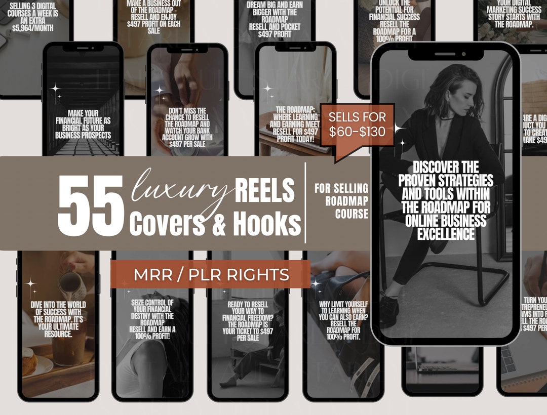 Reels Covers and Hooks Template, 55 Instagram Done for You Templates ...