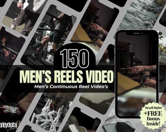 Mens Reels Video | Reels For Men | 150 Mens Reels Videos without content | Faceless Men Instagram Reels | 150 Videos | MRR | Resell | PLR