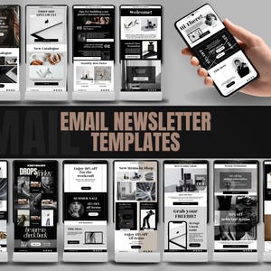 Email Newsletter Templates for Business | Editable Canva Email Templates | Email Marketing Design Collection for Small Biz & Coaches