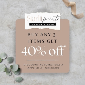 Buy any three items in the shop and activate an automatic 40% off!