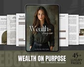 Wealth on Purpose Money Planner | Finance Goals & Budgeting | Wealth Mindset Guide | Digital Money Journal and Financial Freedom Planner
