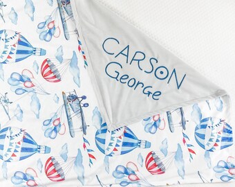 Personalized Baby Blanket Boy, Blanket for Boys, Minky Blanket with Name, Baby Gift Newborn, Embroidered blanket, Baby Boy Nursery, 117