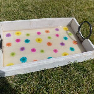 Flower decorative tray
