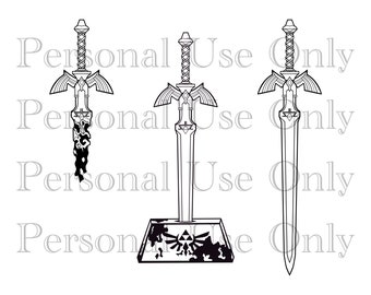 Master Sword Variations Plik cyfrowy - SVG
