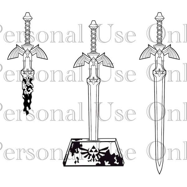 Master Sword Variations Digital File - SVG