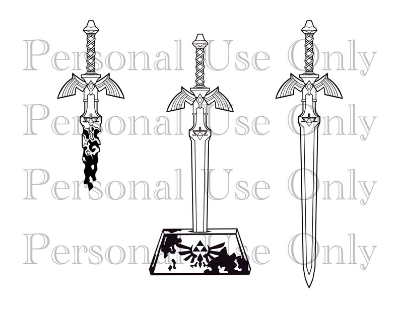 Master Sword Variations Master Sword Variations Digital File - SVG - Etsy