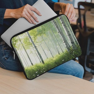 Lofi Laptop Sleeve | Nature-Inspired, Perfect for Zen Workspaces, Fits Tablets & Laptops