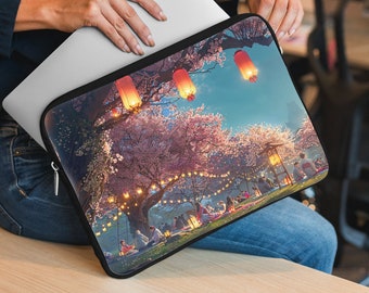 Sakura Laptop Sleeve - Embrace Spring with a Cherry Blossom-Inspired Protective Computer Cover, Perfect for Nature Lovers Tech Gear