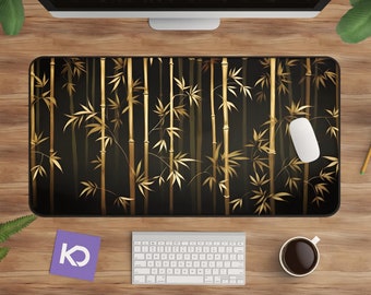 Bamboo Forest Desk Mat: Elegant Nature Office Decor