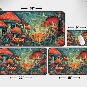 Hippie Psychedelic Mushroom Floor Mat