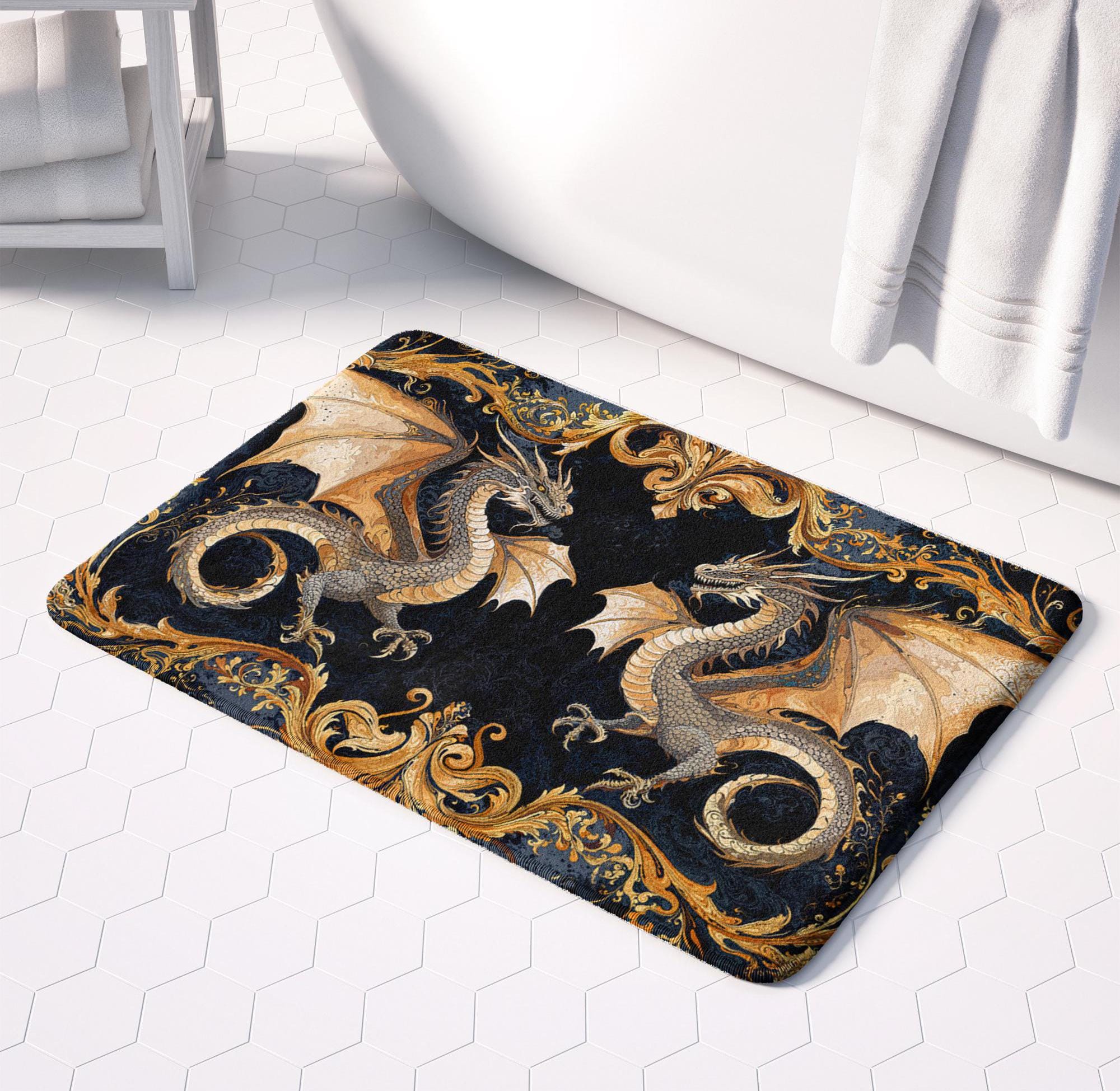 subject description - Bath Mat kamar mandi gothic Dragon Quest