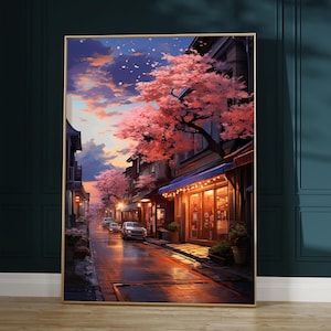 Anime Poster: Cherry Blossom Art for Anime Lovers, Extra Large Wall Art, Perfect for Home Decor and Geek Gifts