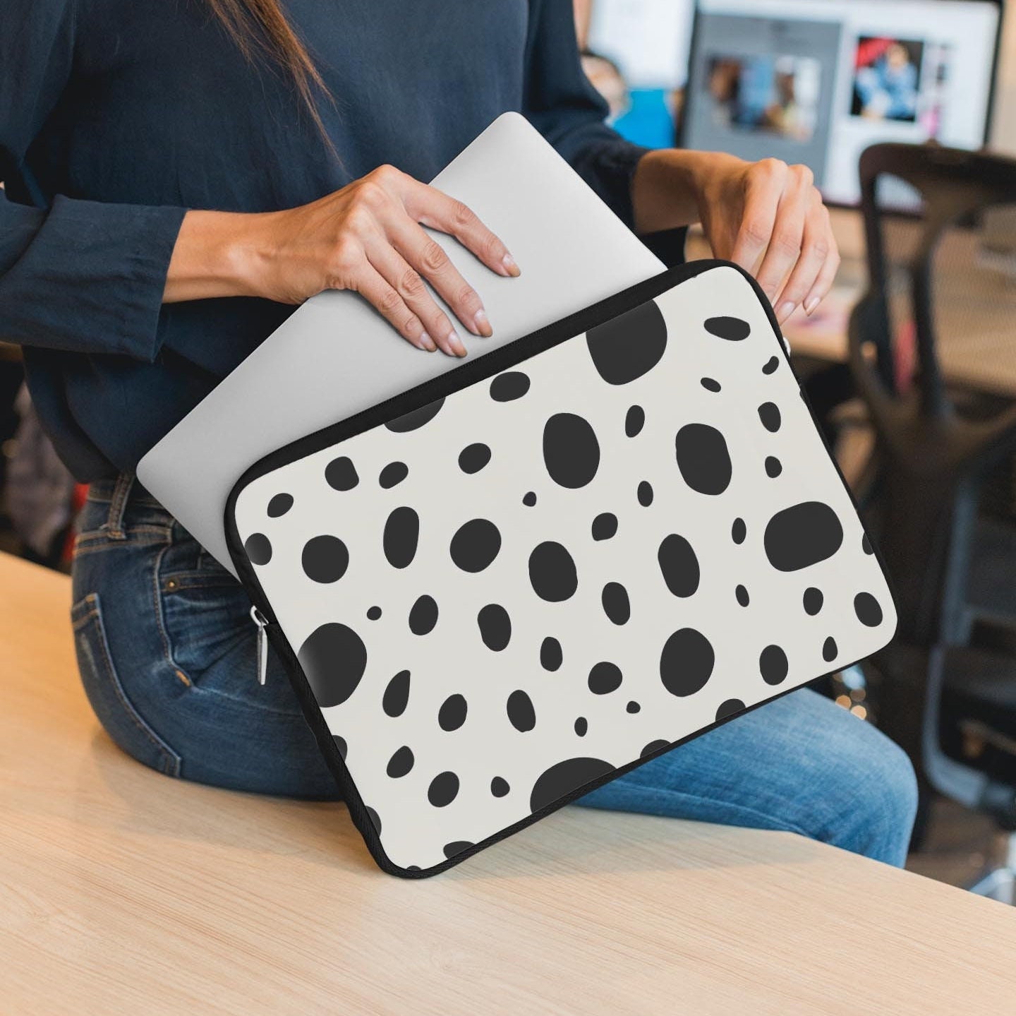 Polka dot laptop sleeve hotsell
