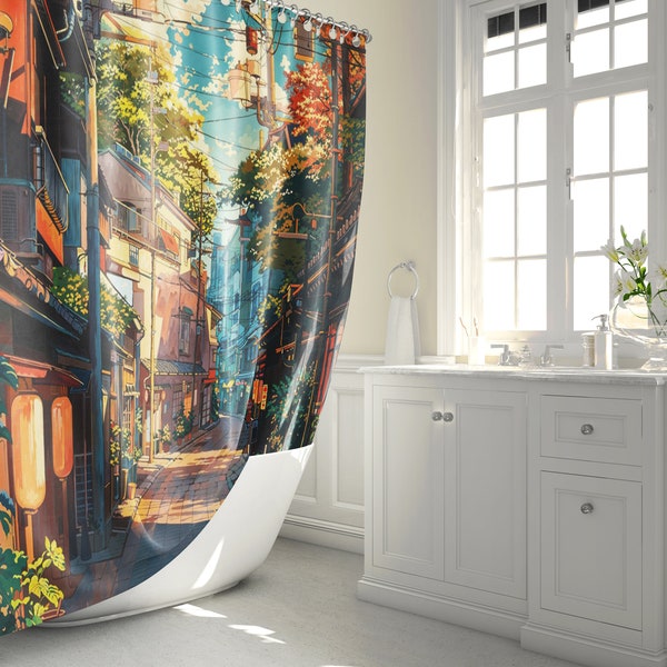 Japan Shower Curtain - Etsy