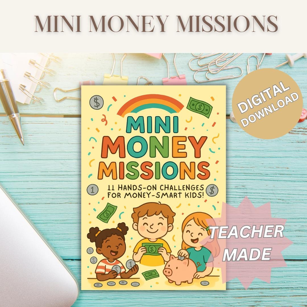 Mini Money Missions Printable | Financial Literacy Activities for Kids ...