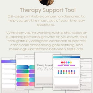 Diario de terapia / Cuaderno de ejercicios de salud mental, autorreflexión (PDF)