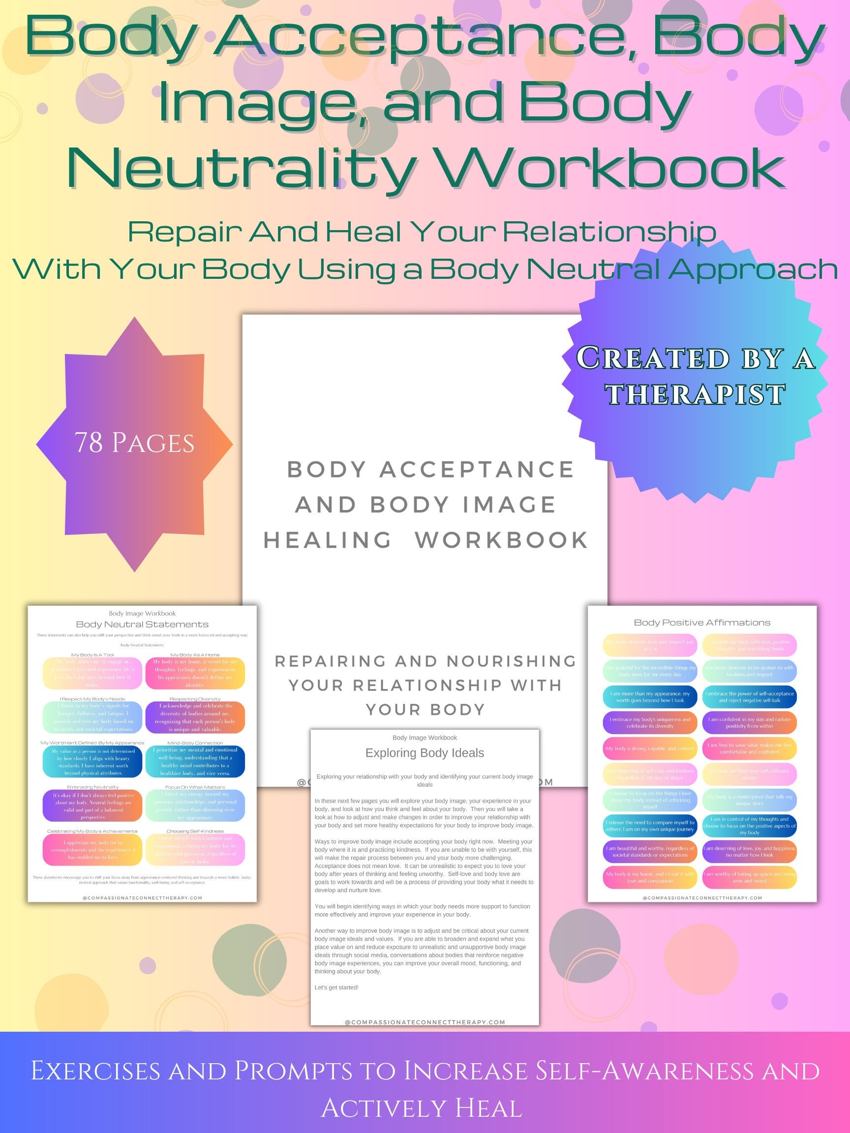 Self Acceptance Workbook:  Body Positive Practices - h2jgss6