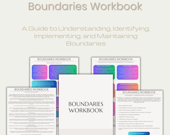 Boundaries Workbook | Self-Improvement, Healthy Relationships (Digital Download)
