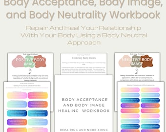 Body Image Workbook | Body Image Healing Workbook | Self Acceptance | Self Love Journal | Mental Health Workbook (Digital Download)