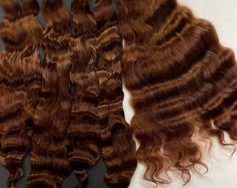 0.40 ounce of Redhead Adult Mohair locks for rooting Dolls - by Angora Mohtique