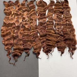 0.40 ounce of Redhead Adult Mohair locks for rooting Dolls by Angora Mohtique image 4