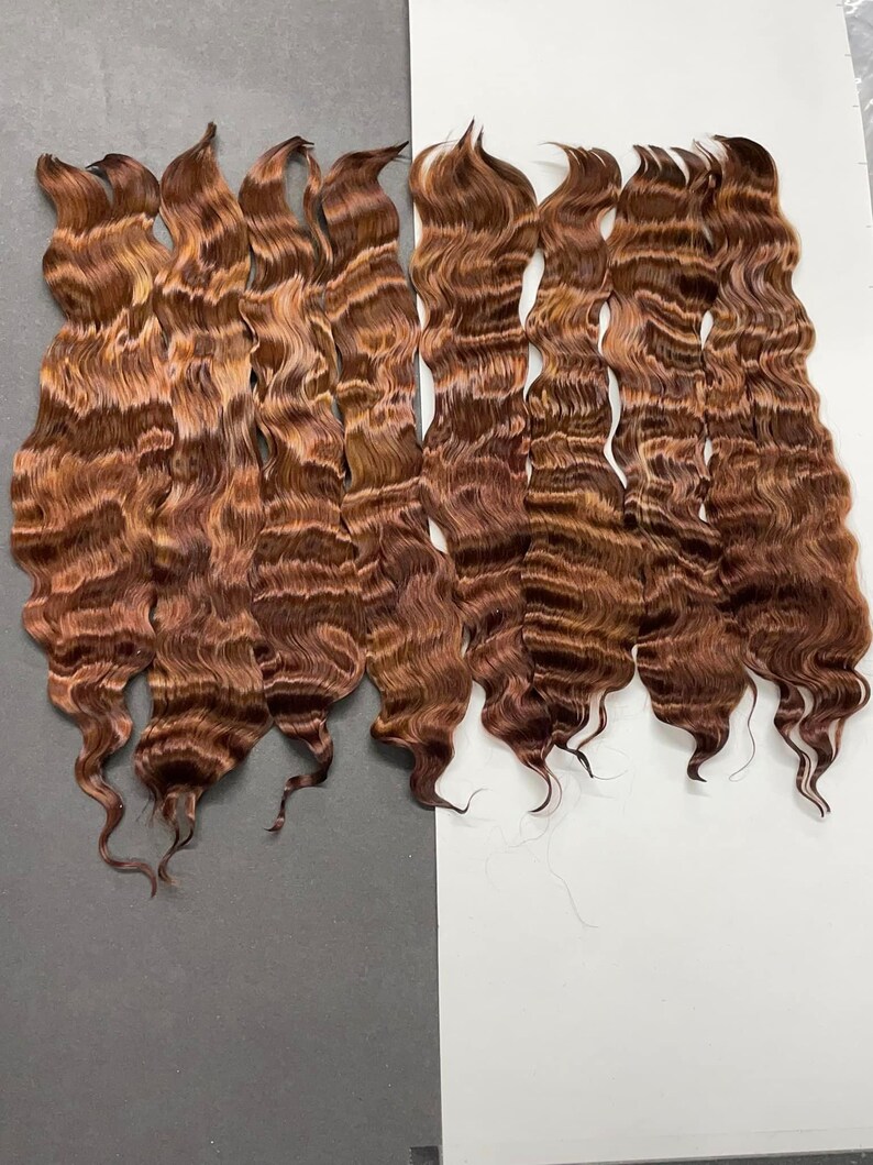 0.40 ounce of Redhead Adult Mohair locks for rooting Dolls by Angora Mohtique image 4
